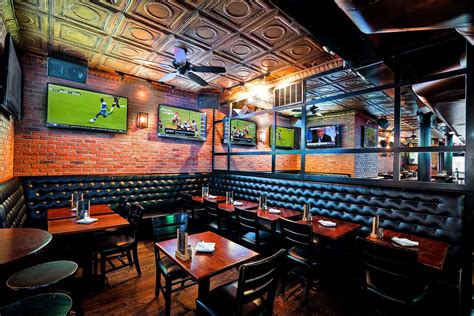 sports bar near bank station.